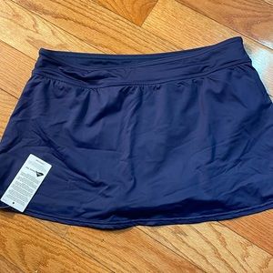 Landon swim skirt. Navy blue size 12 new with tags.